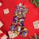 thumbnail image 4 of El Asombroso Circo Digital Tema: Calcetines de Navidad, fino lino blanco para colgar en escaleras y chimenea, decoración navideña para el hogar, regalo de Navidad. 45cm × 32cm, 4 of 5