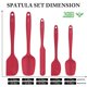 thumbnail image 3 of Espátula de Cocina HOTEC, juego de 5, color rojo, resistente al calor, 3 of 7