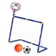 thumbnail image 3 of Aro De Baloncesto Con Portería De Fútbol, Portería De Fútbol, Tablero De Baloncesto Para Entrenamiento, Color Blanco, 3 of 5