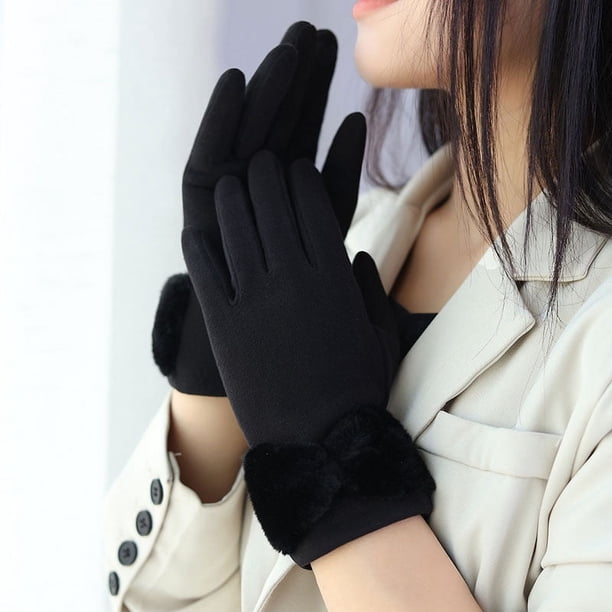 Women's Winter Fleece Gloves: Warm & Windproof - Perfect for Chilly Days!