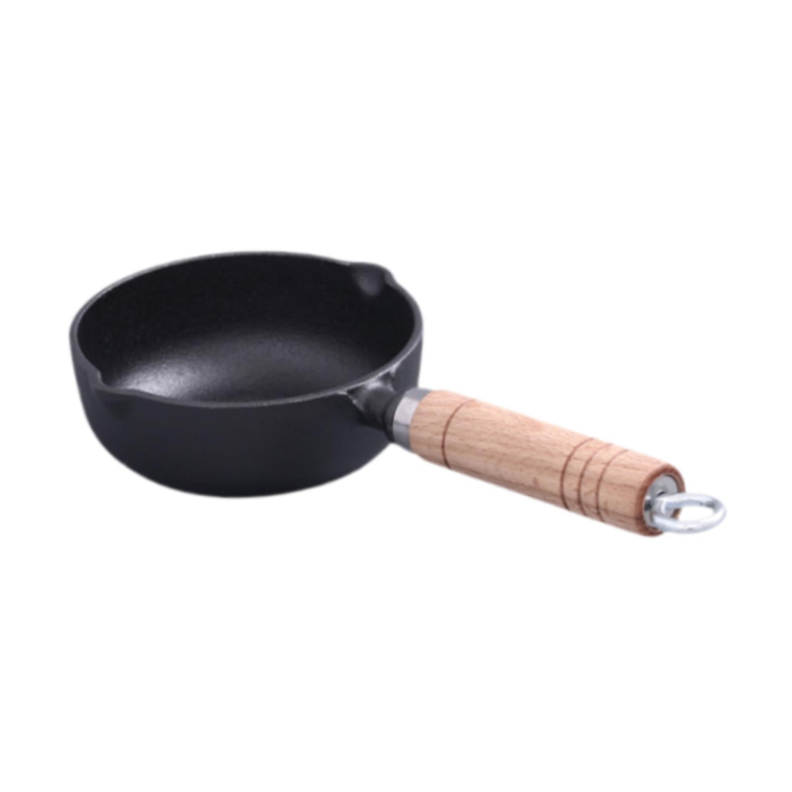 Magideal - Sartén De Hierro Fundido Para Cocinar, Sartén Con Aceite Caliente, Mini Sartén Para Cocina, Exterior E Interior , 13x5cm