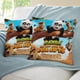 thumbnail image 3 of Oso Panda en África Fundas de almohada de terciopelo con tema, regalos de funda de almohada, decoración para el hogar, cojín de lanzar, regalo de cumpleaños para fans y parejas.56*56cm., 3 of 6