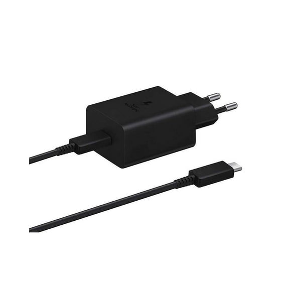 Cargador Samsung Tipo C 45W con cable Negro