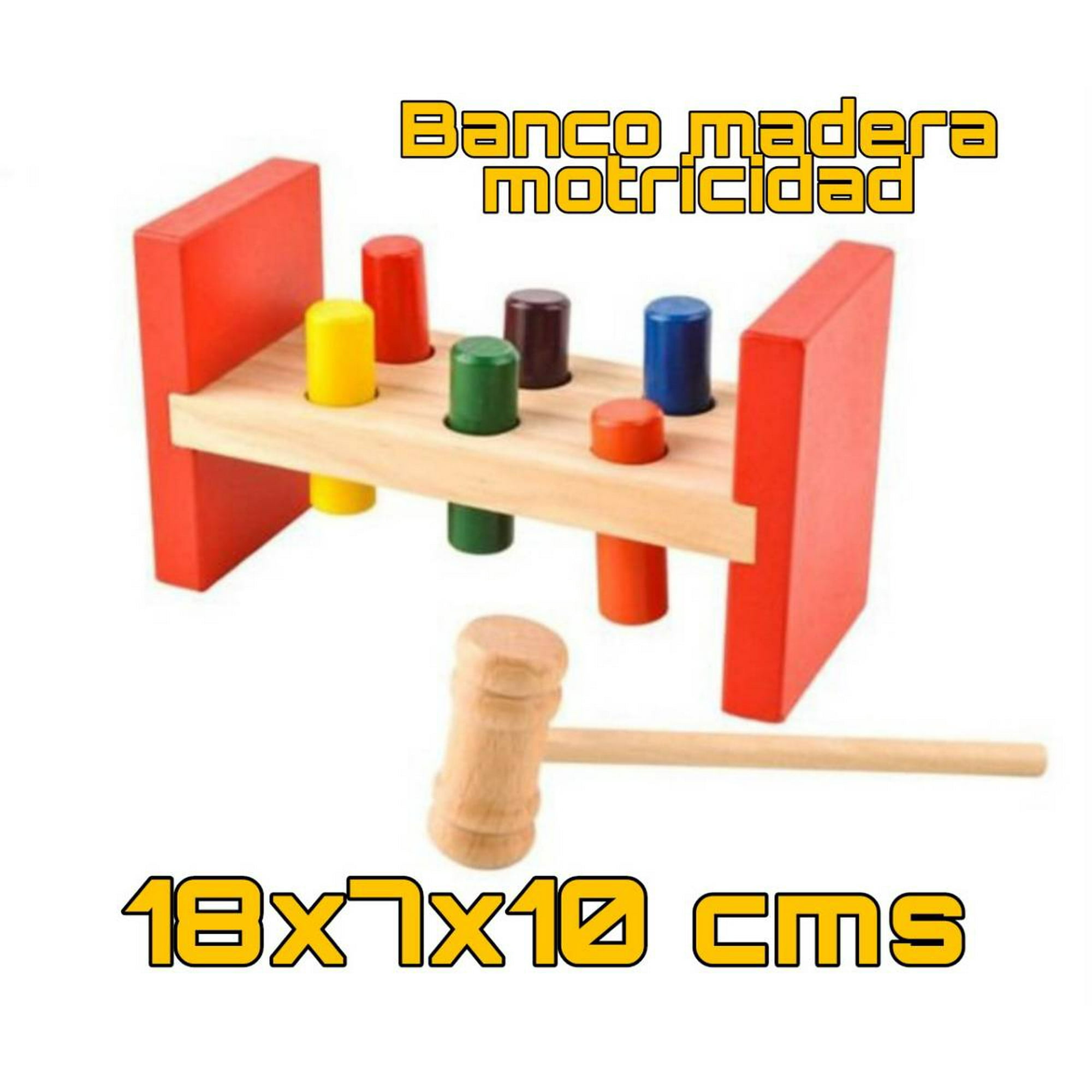 Mundo Eve - Banco Martillo Madera Motricidad