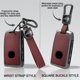 thumbnail image 2 of Funda de Llavero BXQATMB para Mazda – Cuero Rojo, 2 of 8