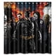 thumbnail image 1 of Cortina de ducha de superhéroe Batman, juego de cortina de baño con ganchos, tamaño 66 x 72 pulgadas, 1 of 3