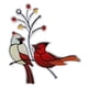 thumbnail image 4 of Elegante pájaro teñido Ventana Colgantes Prisma Pájaros de cristal Colectores de terre Colgante Acrílico Pájaros Decoración de pared para rama Oficina , D D, 4 of 5