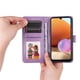 thumbnail image 4 of Funda tipo cartera FOXDOCK para Samsung Galaxy A32 4G , diseño girasol en relieve, cuero PU, cierre magnético, soporte y tarjetero, 4 of 5