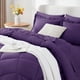 thumbnail image 3 of Juego de edredón Bed in a Bag CozyLux King de 7 piezas, color morado, 3 of 9