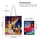 thumbnail image 5 of Belle, Beauty and the Beast Bolso de tela con estampado de lienzo para mujer, bolsa de compras reutilizable y estética, con cremallera interior, regalo para mujer,40*45cm., 5 of 6