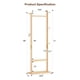 thumbnail image 2 of Coat Racks solid wood hanger 23.6* 11*71 in Solid environmental protection easy to assemble beautiful can be placed in the bedroom/entrance/living room (Burly wood), 2 of 3