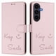 thumbnail image 2 of Funda Cartera para Samsung Galaxy S25 FE con Bloqueo RFID, Cierre Magnético y Ranuras Tarjetas Rosa, 2 of 6