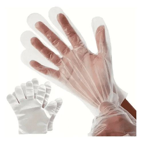 Genérica - Guantes De Polietileno Pack 100 Und Multiusos Transparente