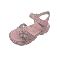 Vinnys Outlet - Sandalia Perlita Niña Brillante Rosado