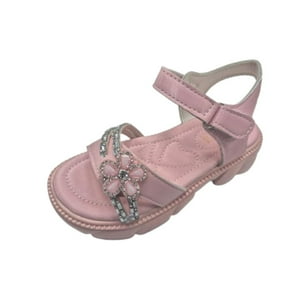 Vinnys Outlet - Sandalia Perlita Niña Brillante Rosado