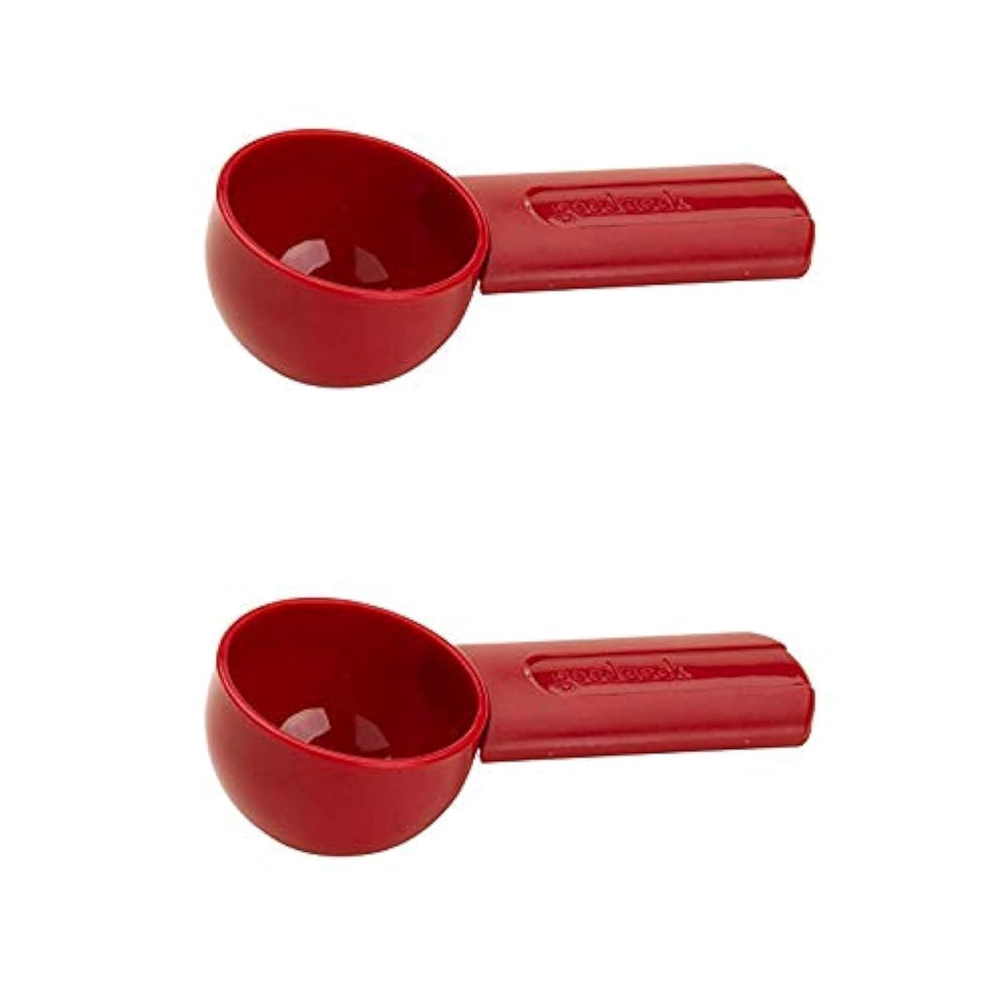 Cuchara Medidora Para Café Goodcook De 1/8 Taza, Roja, Libre De Bpa, Paquete De 2