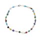 thumbnail image 3 of Estilo étnico colorido geométrico Millefiori flor grano de cristal ópalo collar, 3 of 5