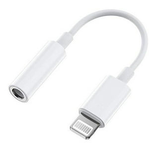 Genérico - Adaptador Audífonos Para Iphone Auxiliar 35Mm