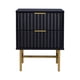 thumbnail image 5 of Velador Manhattan Relan Estilo Madera Roble Negra Diseño Acanalado, 5 of 9