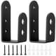 thumbnail image 1 of Soportes de barrera de puerta, Soportes de barrera de seguridad de puerta de 2 piezas, Soporte de seguridad de puertas pesadas para madera, Soporte de seguridad de barra abierta U, 1 of 3