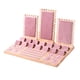 thumbnail image 1 of Bandeja de almacenamiento de joyas Soporte de exhibición de collares Extraíble de madera rosa para tiendas de joyerías, galerías Práctico organizador, 1 of 5