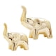 thumbnail image 4 of 2x Estatuilla De Elefante Lindo Animal Escultura Arte Artesanía Hogar Deocr Oro, 4 of 5
