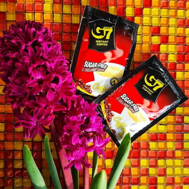 コーヒー SAKURA only/ 20X COLLAGEN COFFEE10pack Café Con Colágeno Y Libre De Azúcar 22 sobres G7 Coffee - Trung