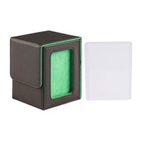 Ioensy - Caja De Almacenamiento Para Baraja De Cartas, Organizador De Tarjetas De Baloncesto, Forro Verde