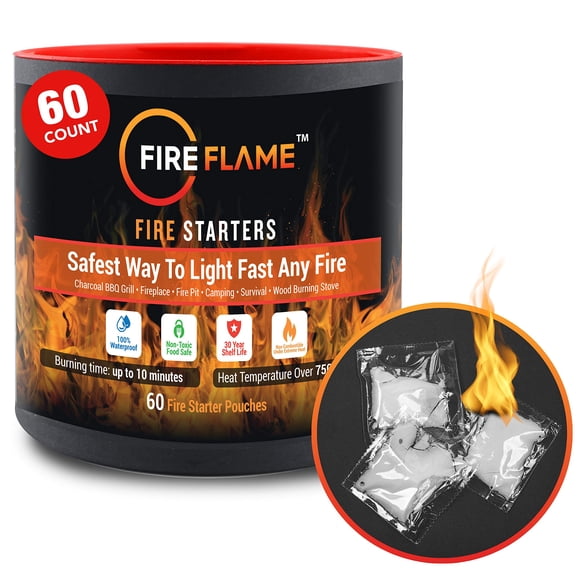 Encendedor De Fuego Fireflame Quick Instant Impermeable 60 Sobres
