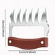 thumbnail image 4 of 2pcs Chicken Shredder Bear Claws, Stainless Steel BBQ Meat Shredder Claws With Wooden Handle, Bottle Opener Turkey Chicken Claws, Kitchen Accessories, 4 of 4