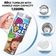 thumbnail image 5 of Paula y Amigos Vaso aislado de acero inoxidable con asa, diseño temático, regalo para familia, amigos y fans; incluye pajita y encaja en el portavasos estándar, 40 oz, 5 of 6