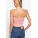 thumbnail image 2 of Saronite Top Corto Básico de Tirantes Finos de Punto Cepillado, Color Malva Pálido (para Mujer), 2 of 4