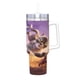 thumbnail image 2 of Gracie y Pedro Vaso aislado de acero inoxidable con asa, diseño temático, regalo para familia, amigos y fans; incluye pajita y encaja en el portavasos estándar, 40 oz, 2 of 6