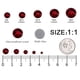 thumbnail image 3 of Kit de strass MEIBITE 6796 piezas Rojo SS6~SS30, 3 of 9