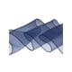 thumbnail image 4 of INSPIRE CHIC Bufanda Transparente Ajustada de Organza para Mujeres Color Sólido Ligera Pañuelo Azul Marino 90x15cm/35.4x6", 4 of 6