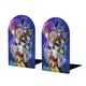 thumbnail image 1 of Los Caballeros del Zodiaco Sujetalibros decorativos temáticos, tope para estantería con base antideslizante, uso dual para hogar y oficina - 2 piezas, 1 of 6