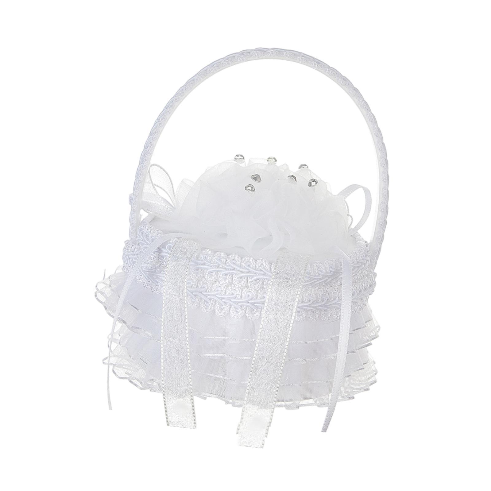 Magideal - Caja Para Anillos De Boda, Cesta De Flores, Caja De Joyería Portátil Multifuncional, Estuche Para Anillos Para Aniversario, San Valentín, Cumpleaños, Estilo B