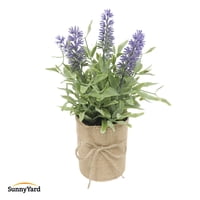 Kiosclub - Lavanda Planta Artificial Con Macetero Decoración Sunnyyard