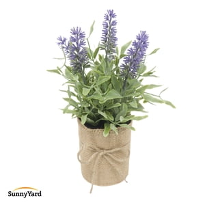 Kiosclub - Lavanda Planta Artificial Con Macetero Decoración Sunnyyard