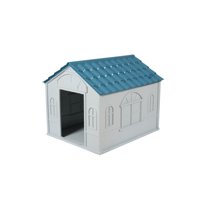 Casa Para Perro Grande Cool Pets 98X84X82Cm Techo Azul