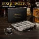 thumbnail image 3 of Whiskey Stones Kollea de acero inoxidable, 8 paquetes con pinzas y bandeja, 3 of 6