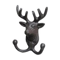 Bothyi - Figura De Cabeza De Animal Con Ganchos De Pared Para El Pasillo, Resistente Percha Para Llaves, Batas