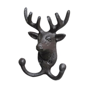 Bothyi - Figura De Cabeza De Animal Con Ganchos De Pared Para El Pasillo, Resistente Percha Para Llaves, Batas