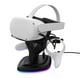thumbnail image 1 of Soporte de Carga AARONMEI para Casco VR Quest 2/Pico 4 con Luz Ambiental Negro, 1 of 3