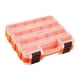 thumbnail image 3 of Organizador de herramientas de doble lateral Caja de almacenamiento de hardware Fisionaria Fisería Köler Box Organizador de tornillo Organizador de to naranja, 3 of 5