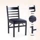 thumbnail image 5 of Pack de 2 Sillas Industrial Plegable con Marco Negro y Tapizado Sintético, 5 of 7