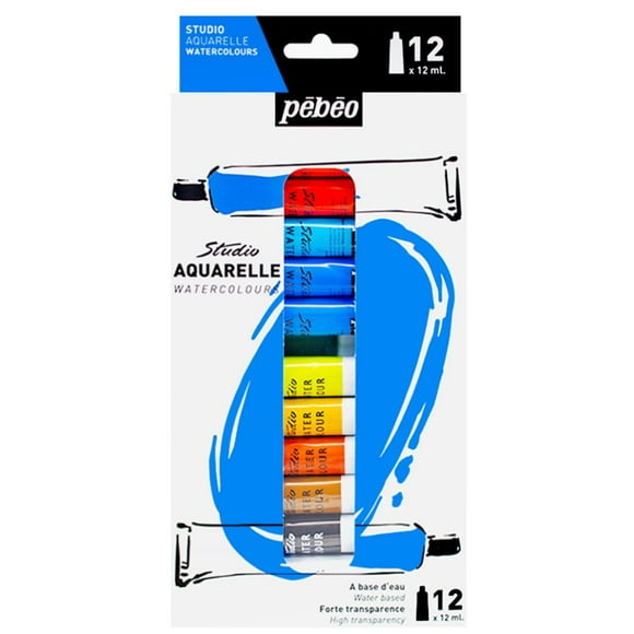 Acuarela Pebeo Studio Set 12 Colores 12ml