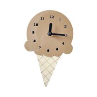 Bothyi - Mini Reloj De Pared Helado Hogar Reloj Colgante De Madera Para Decoración De Pared Del Hogar Marrón
