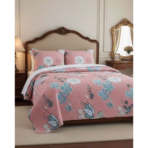 Myl Todo Hogar - Cubrecama Quilt Sherpa Plaza Y Media 180 X 230 Cm