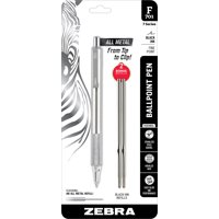 Zebra Pen - Bolígrafo Zebra F-701, 0,8 Mm, Punta Fina De Metal